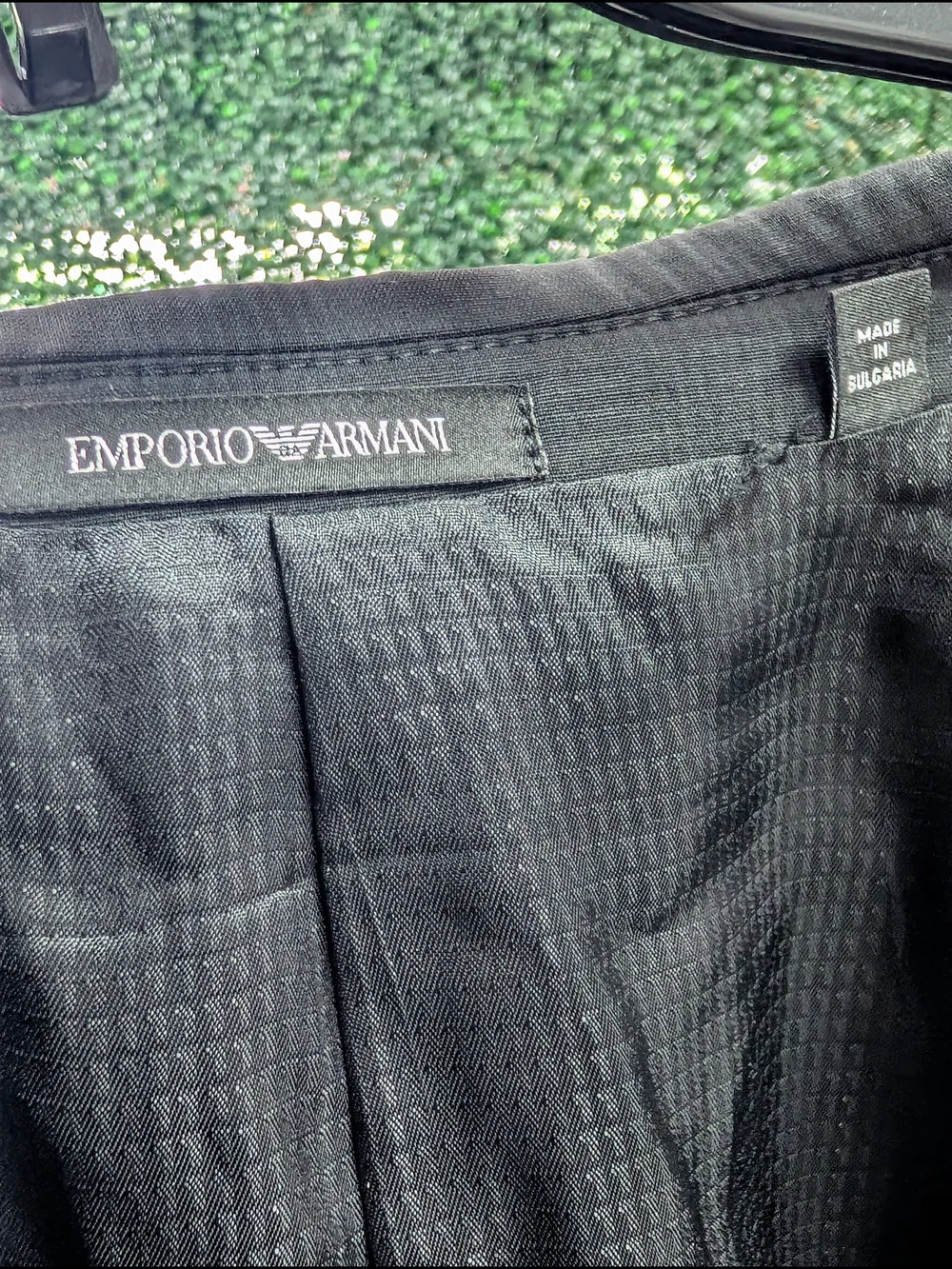 Emporio Armani G Line Black Men's Two-Button Suit Jacket- Damage